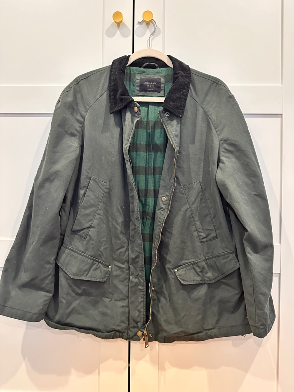 Zara Waxed cotton Jacket women’s S/M